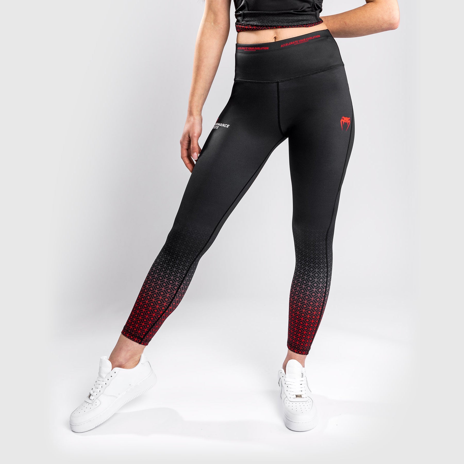 Legging UFC Venum Performance Institute - Noir/Rouge
