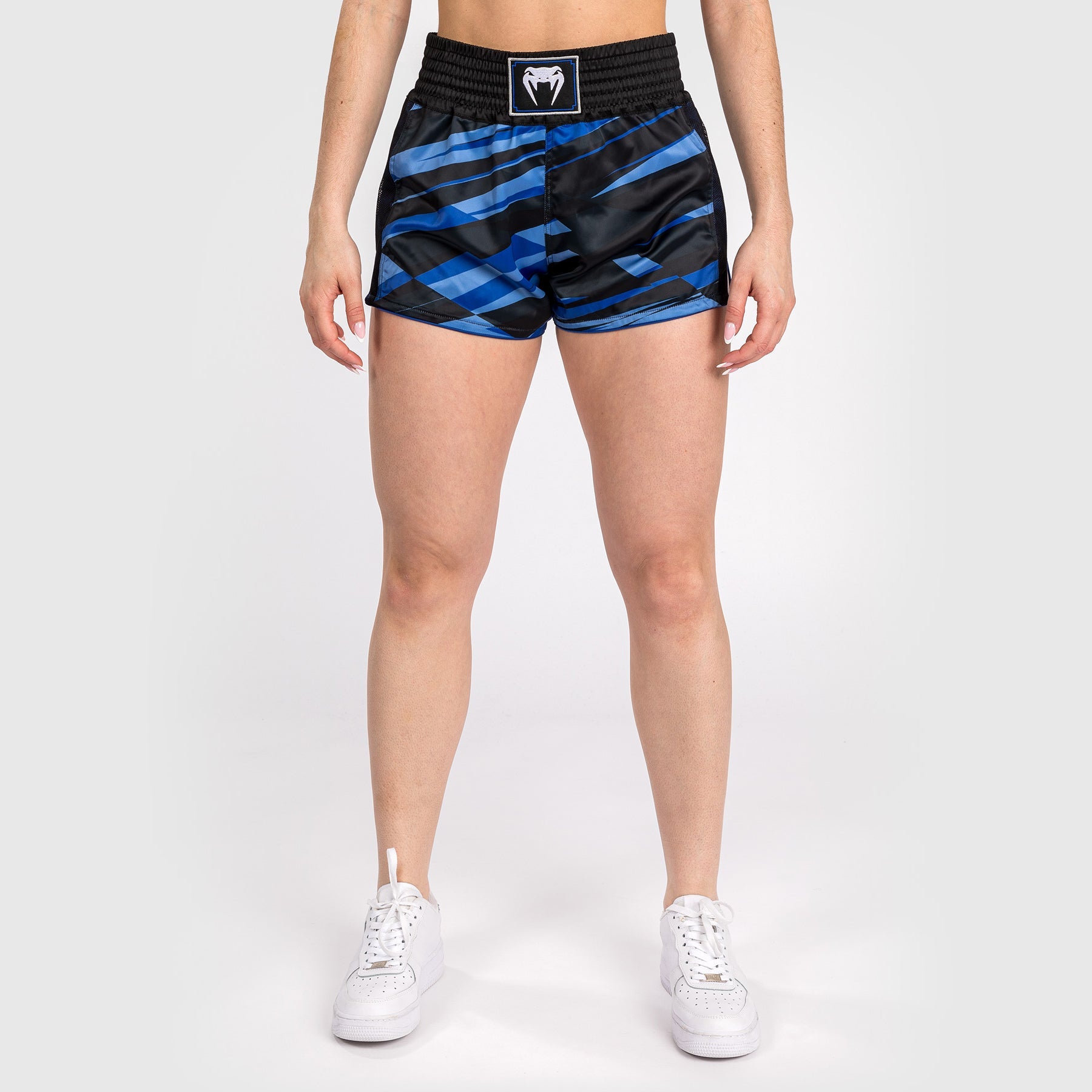 Short de Muay Thai pour Femmes Venum Abyss - Bleu Foncé