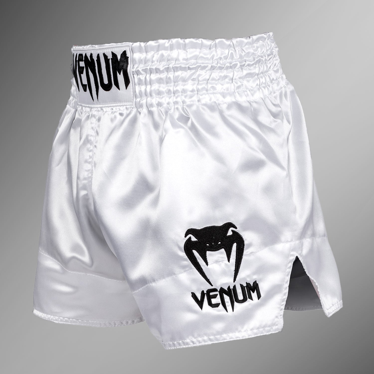 Short de Muay Thai Venum Classic - Blanc/Noir