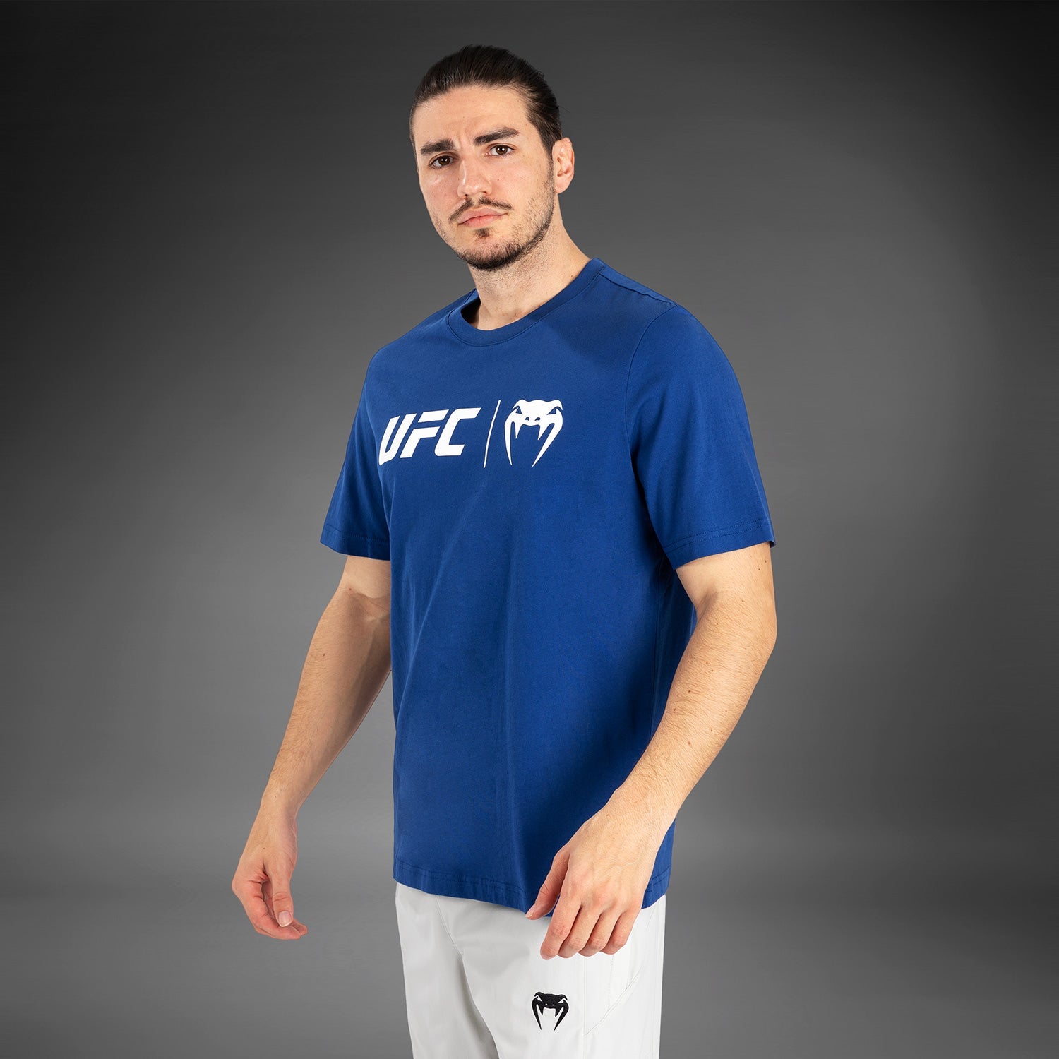 T-Shirt UFC Venum Classic - Bleu marine/blanc