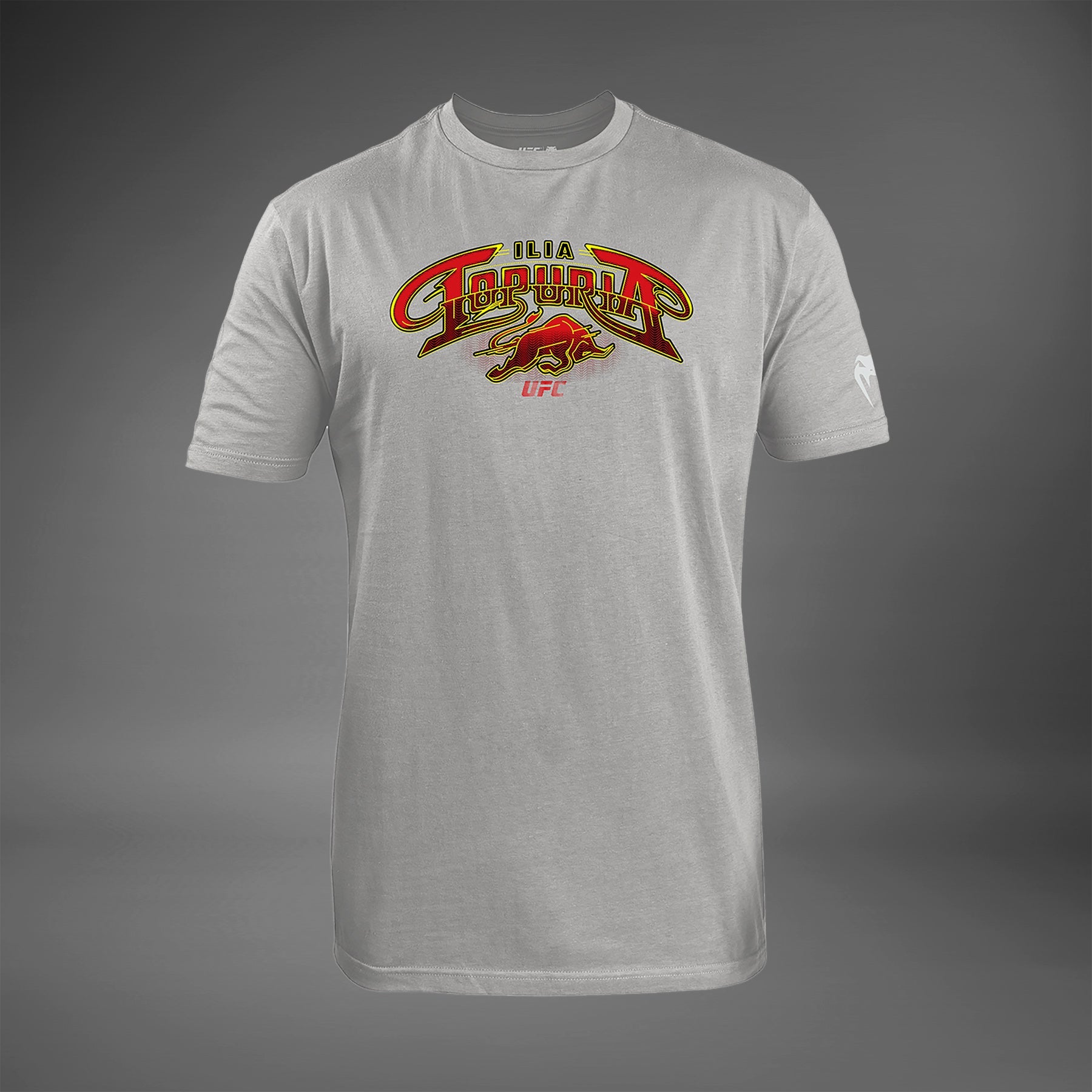 T-Shirt UFC Unrivaled by Venum Ilia Topuria - Gris Mélangé