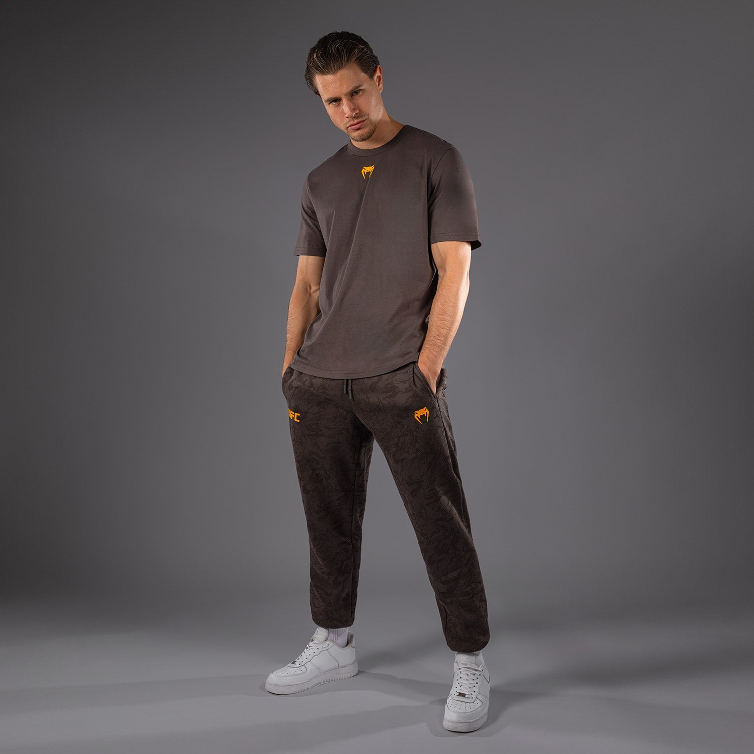 T-shirt UFC Fusion by Venum Fight Week - Marron Terrestre