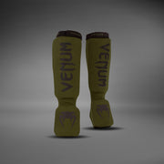 Protège-tibias et pieds Kaki/Noir Venum Kontact