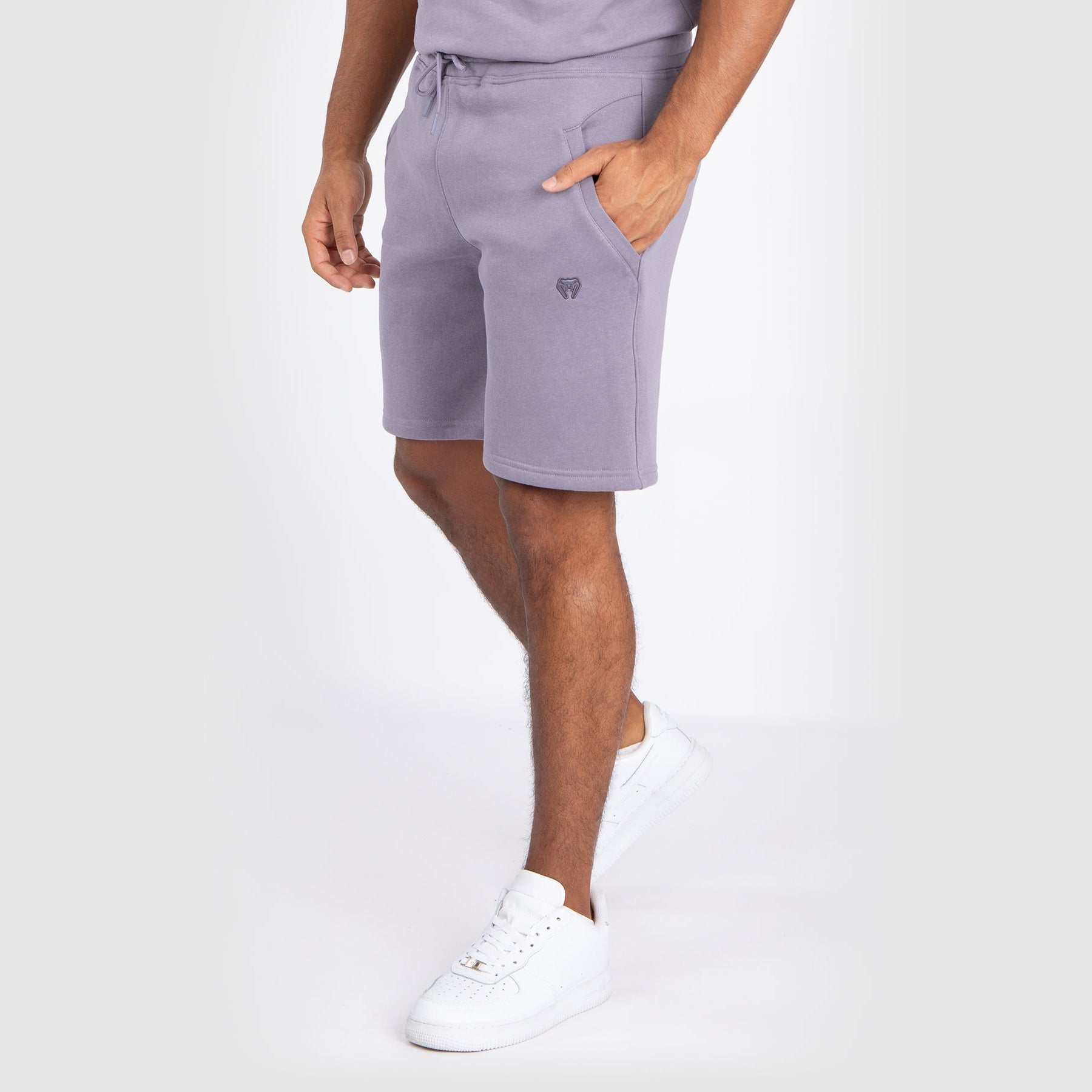 Short en coton Venum Silent Power - Gris lavande