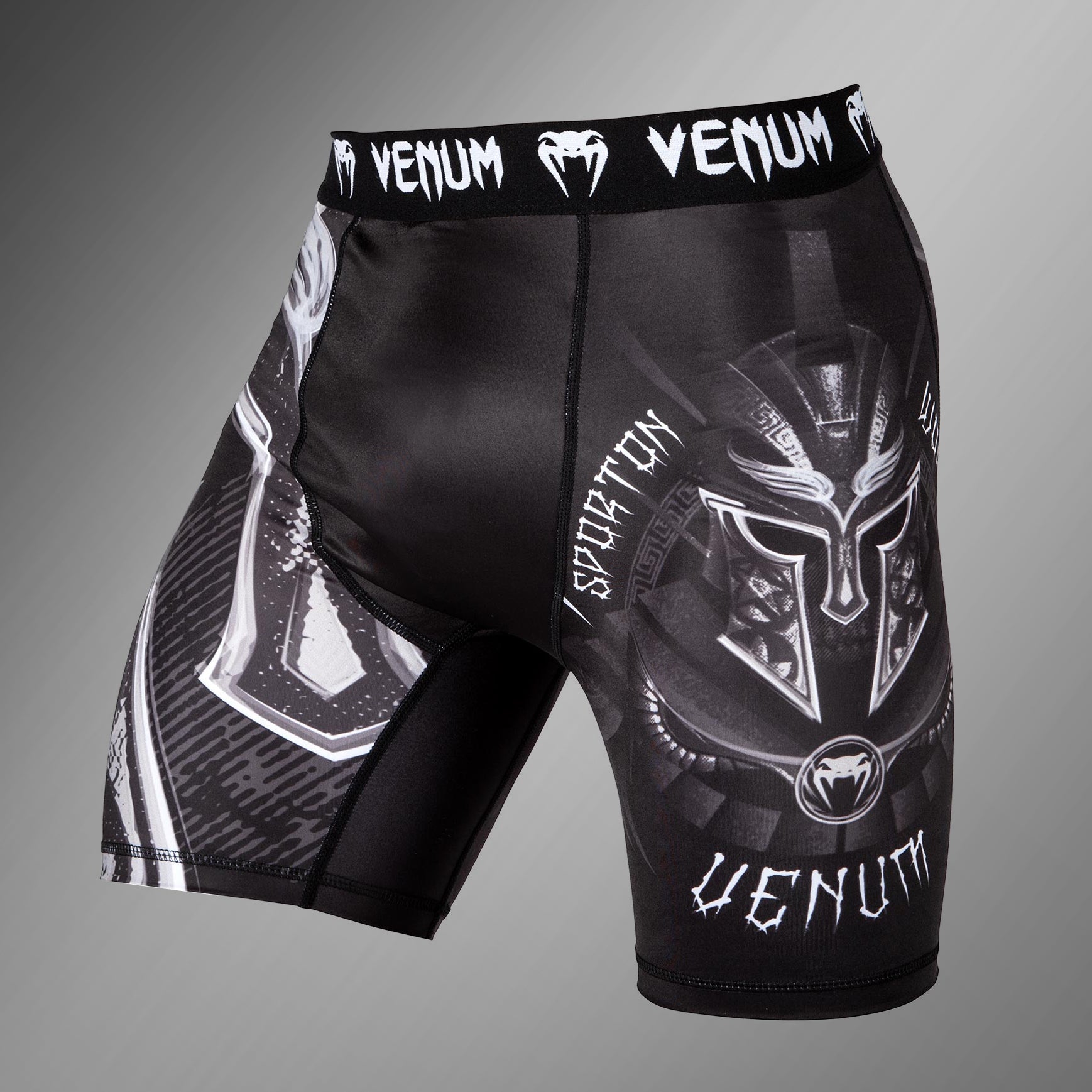 Short de compression Venum Gladiator 3.0 - Noir/Blanc
