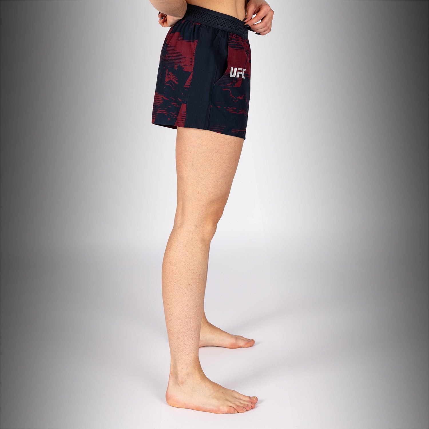 Short Performance Femme UFC Zenith by Venum Authentic Fight Week - Bleu marine/Bordeaux/Argent