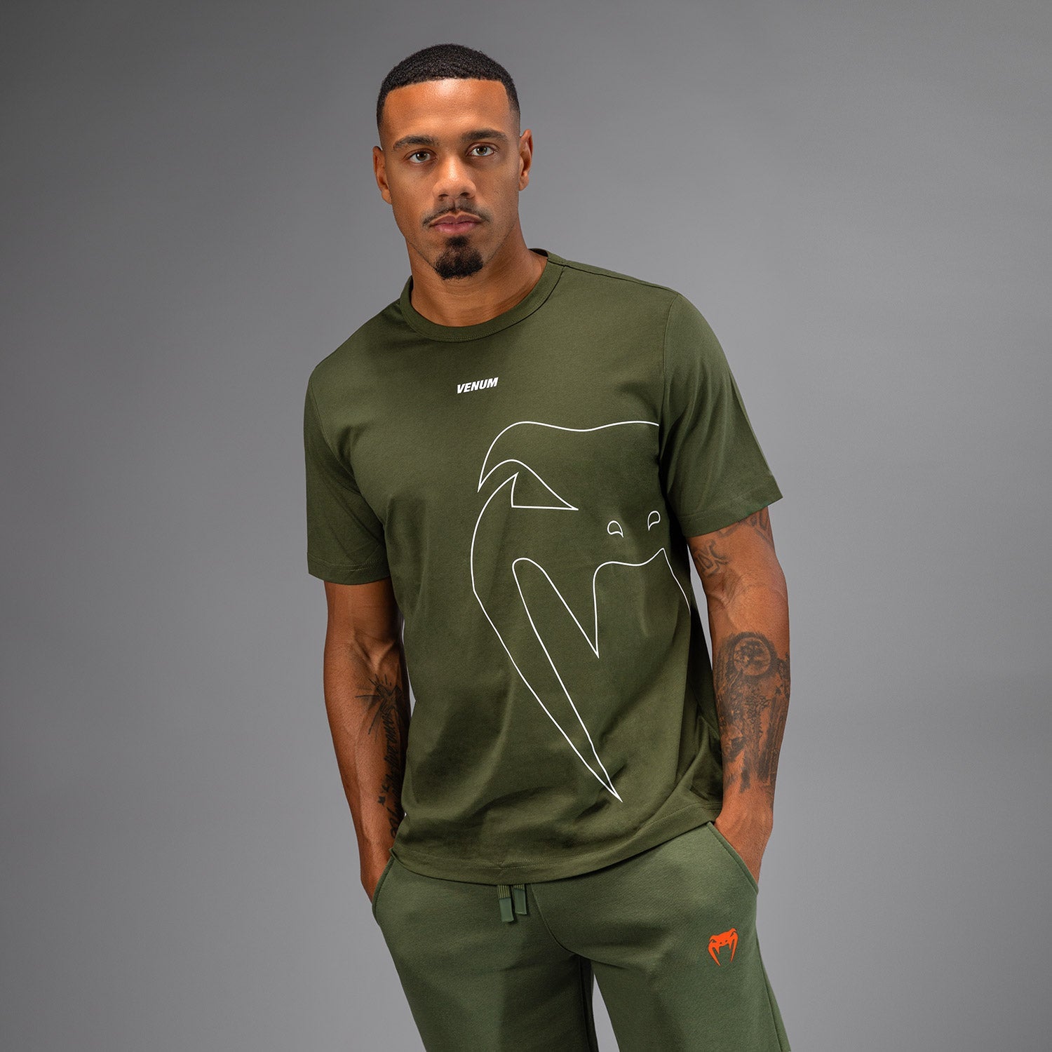 T-Shirt Venum Giant Connect pour Hommes - Vert Militaire