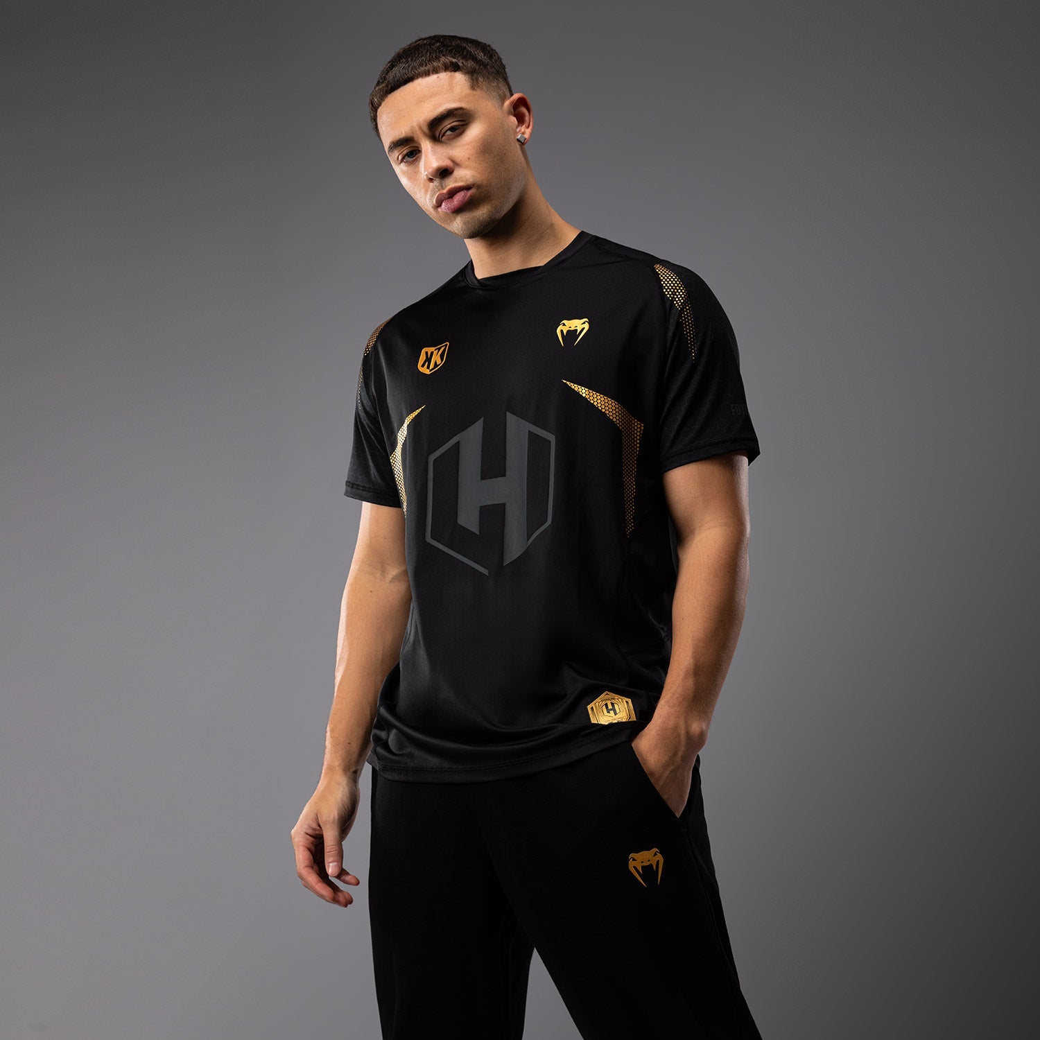 T-shirt Dry Tech FK x Venum Hexagone MMA Noir/Or