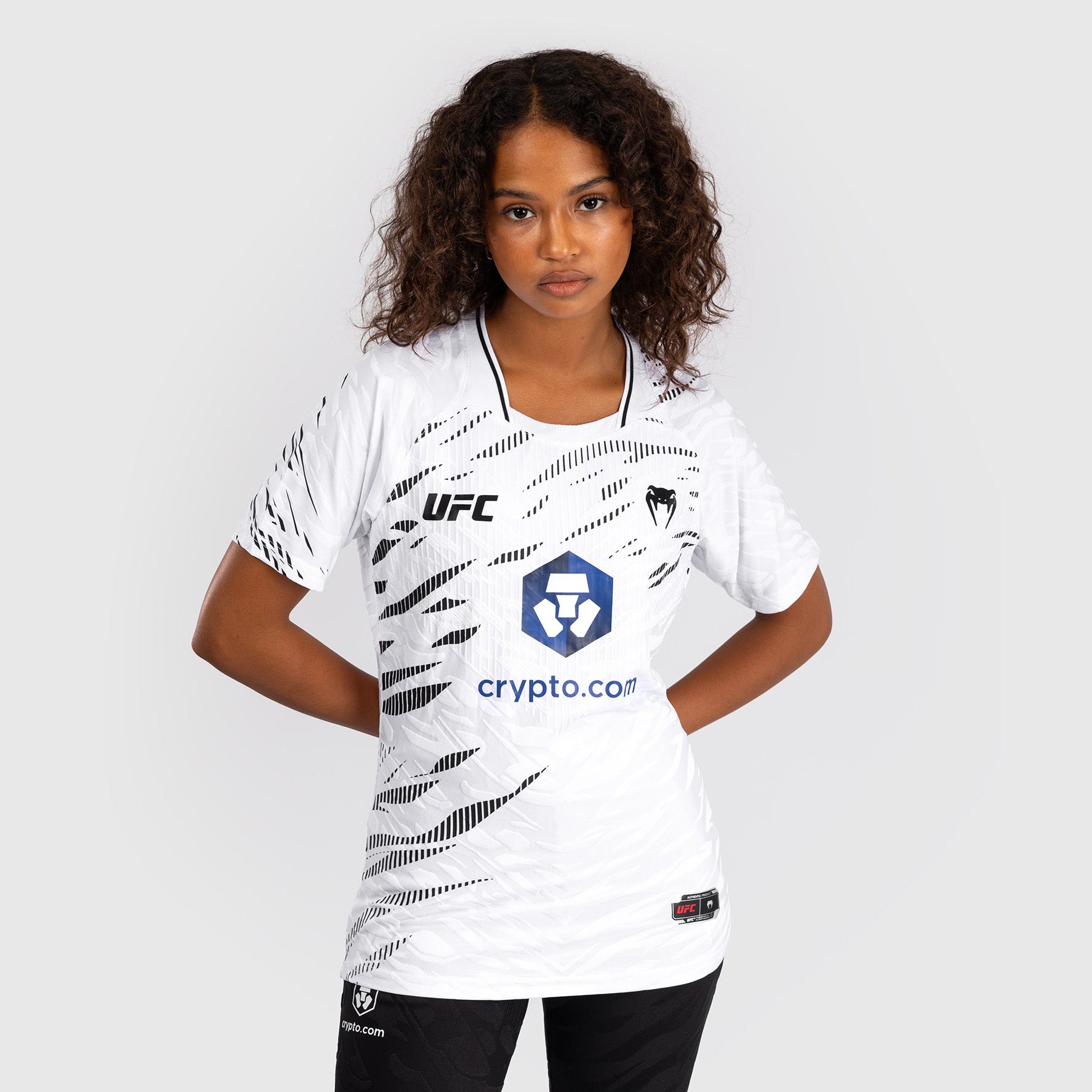 T-shirt Dry-Tech pour Femmes UFC Fusion by Venum Personnalisé Authentic Fight Night - Blanc