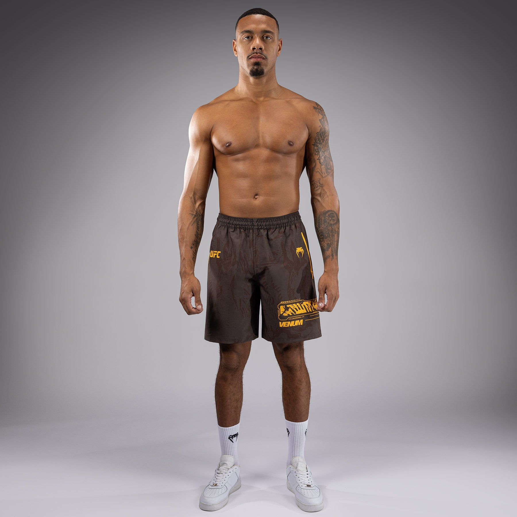 Shorts Performance pour Hommes UFC Fusion by Venum Fight Week - Marron Terrestre