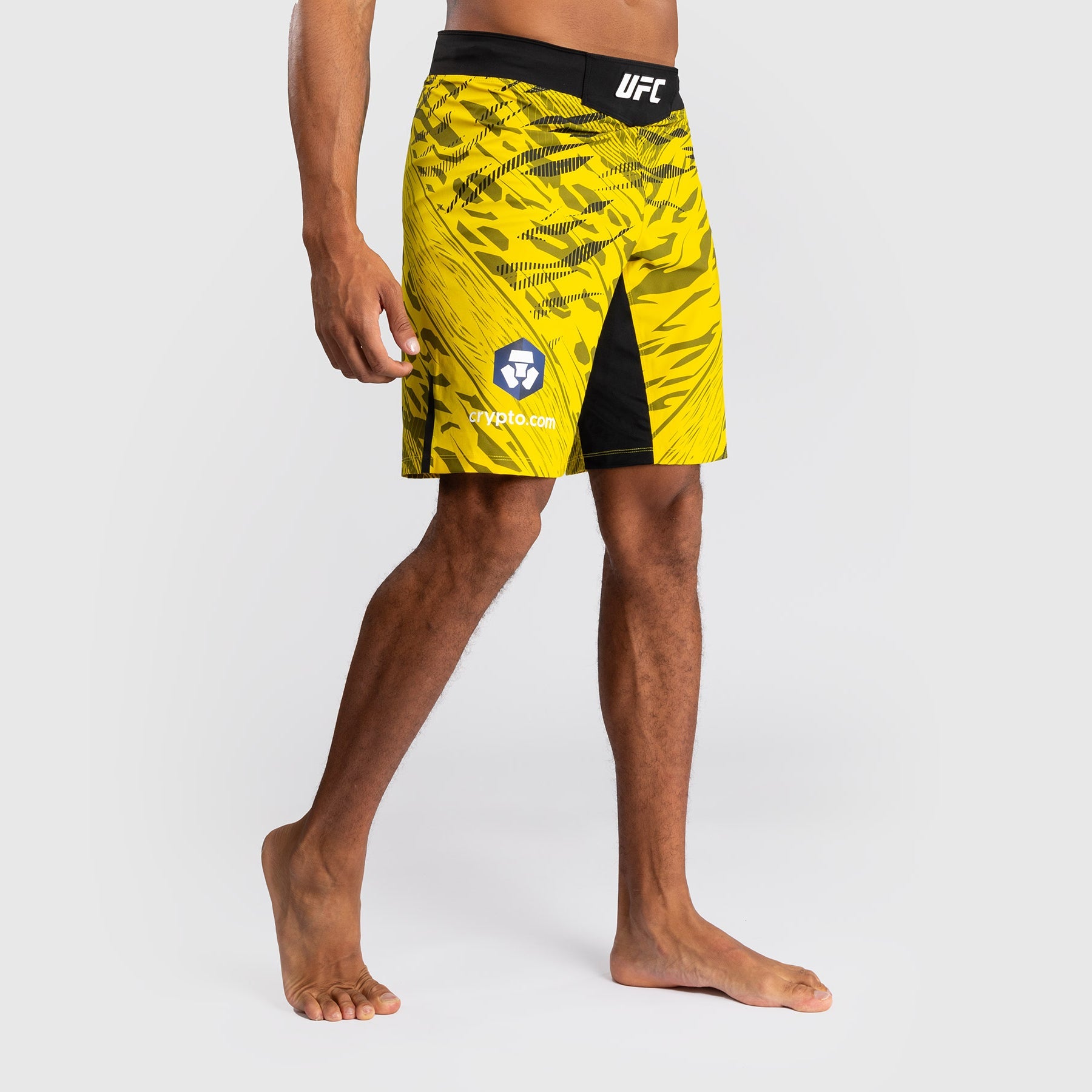 Shorts de Combat pour Hommes UFC Fusion by Venum Authentic Fight Night - Coupe Longue - Jaune