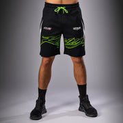 Short en coton pour Hommes Venum x Bud Racing - Noir/Blanc/Citron Vert