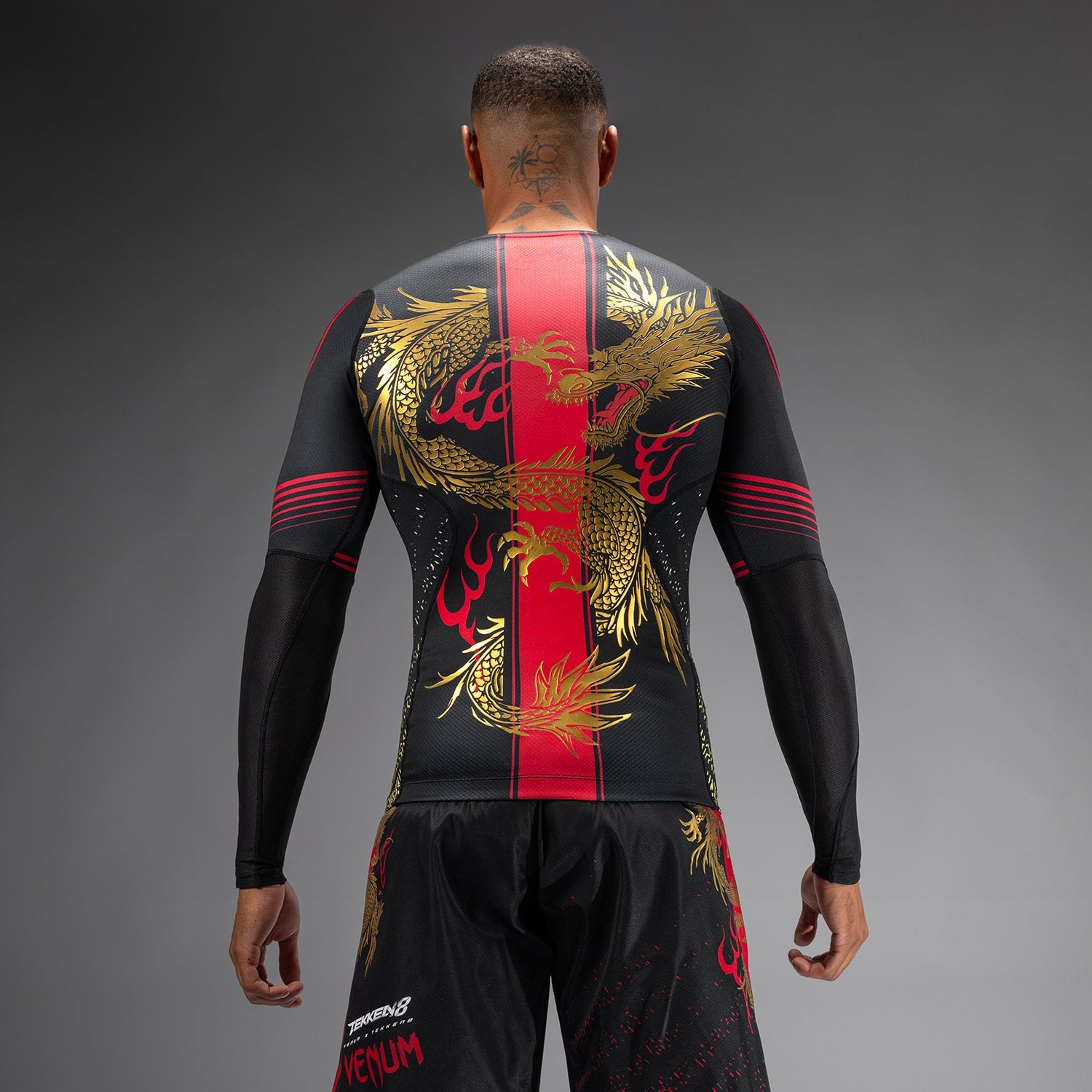 Rashguard Venum x TEKKEN 8 - Marshall Law - Noir/Rouge/Or