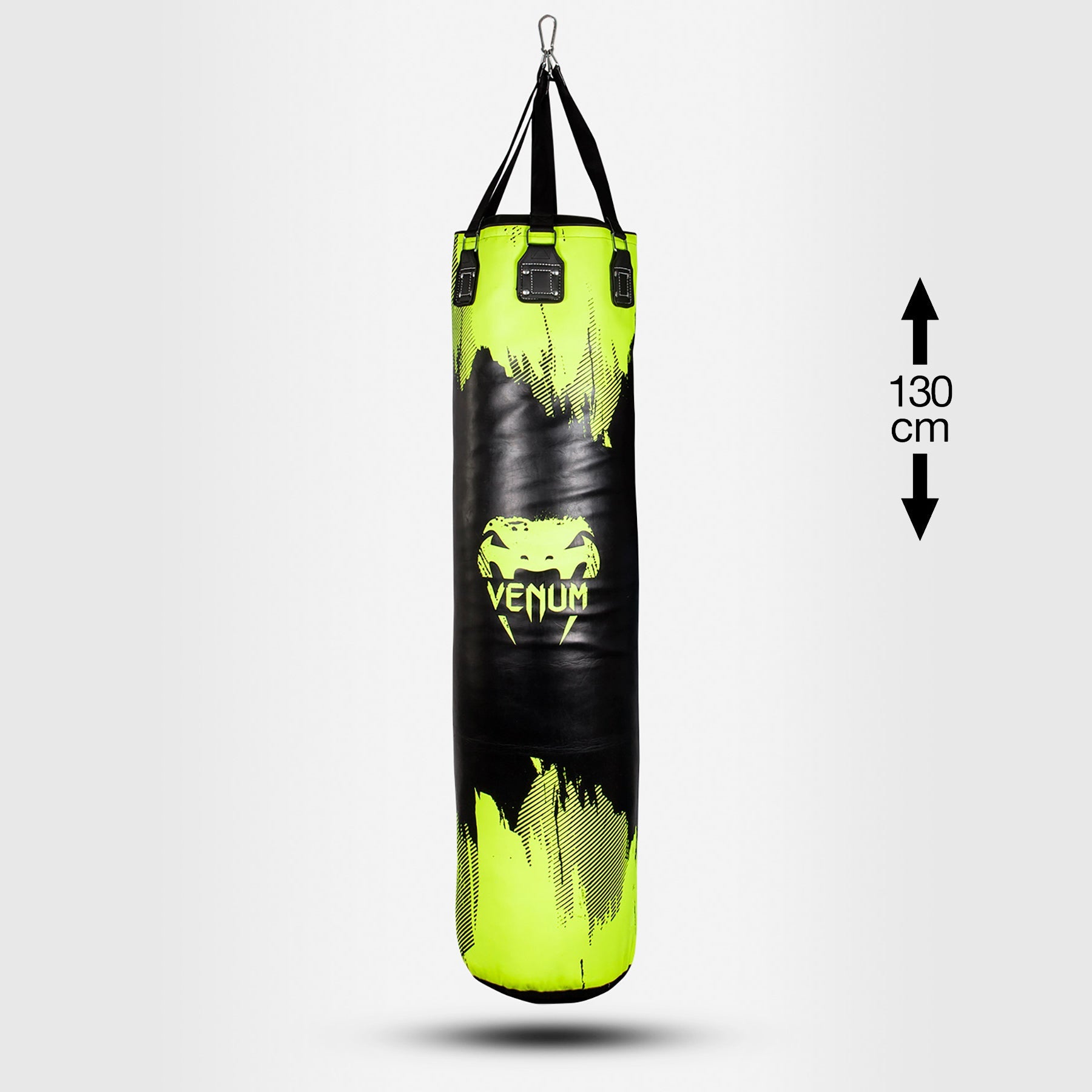 Sac de frappe Venum Hurricane 2.0 - Plein - 130 cm - Jaune fluo/Noir