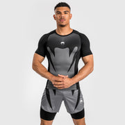 Rashguard à Manches courtes pour Hommes Venum Attack - Noir/Gris