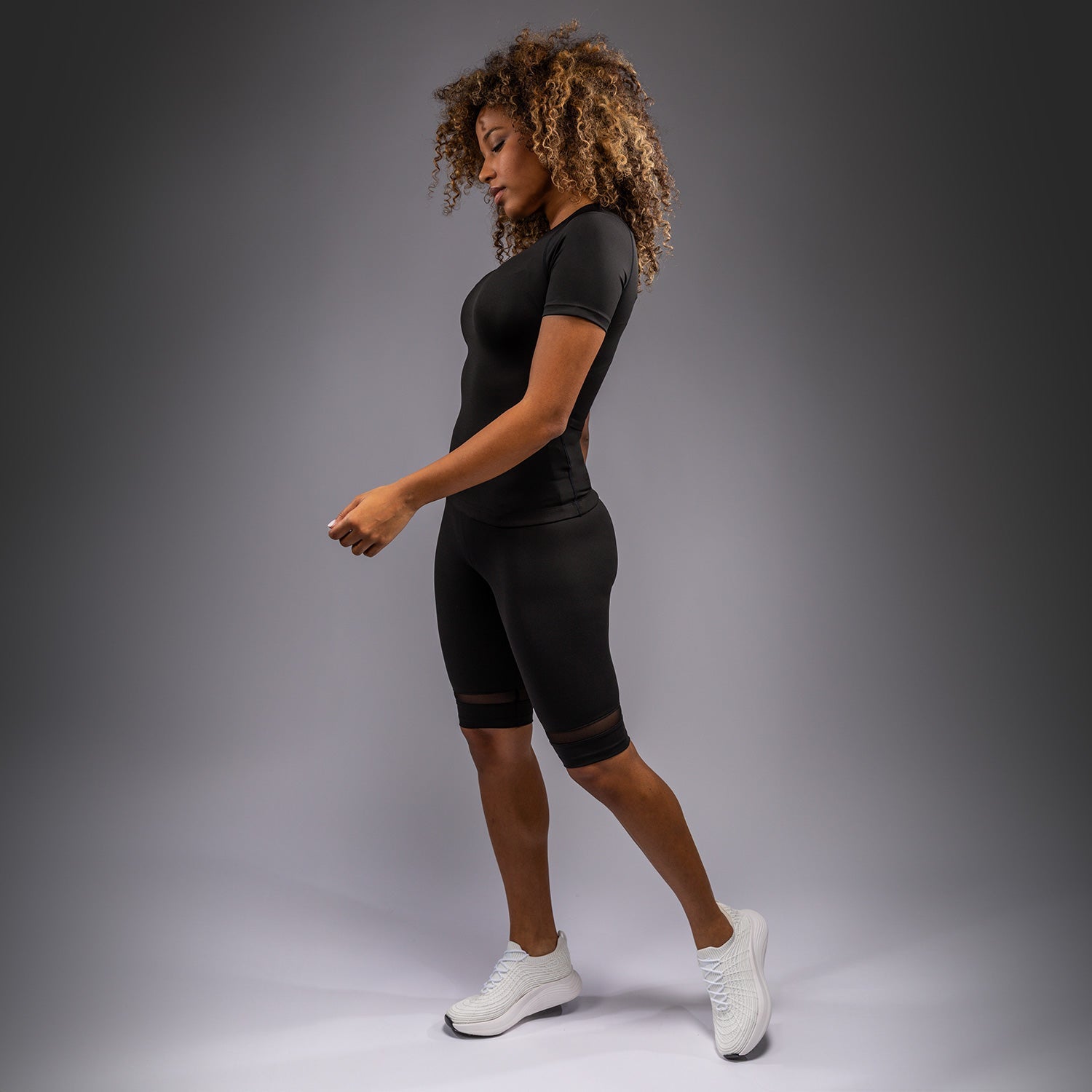 Rashguard à manches courtes pour Femmes Venum Halo - Noir