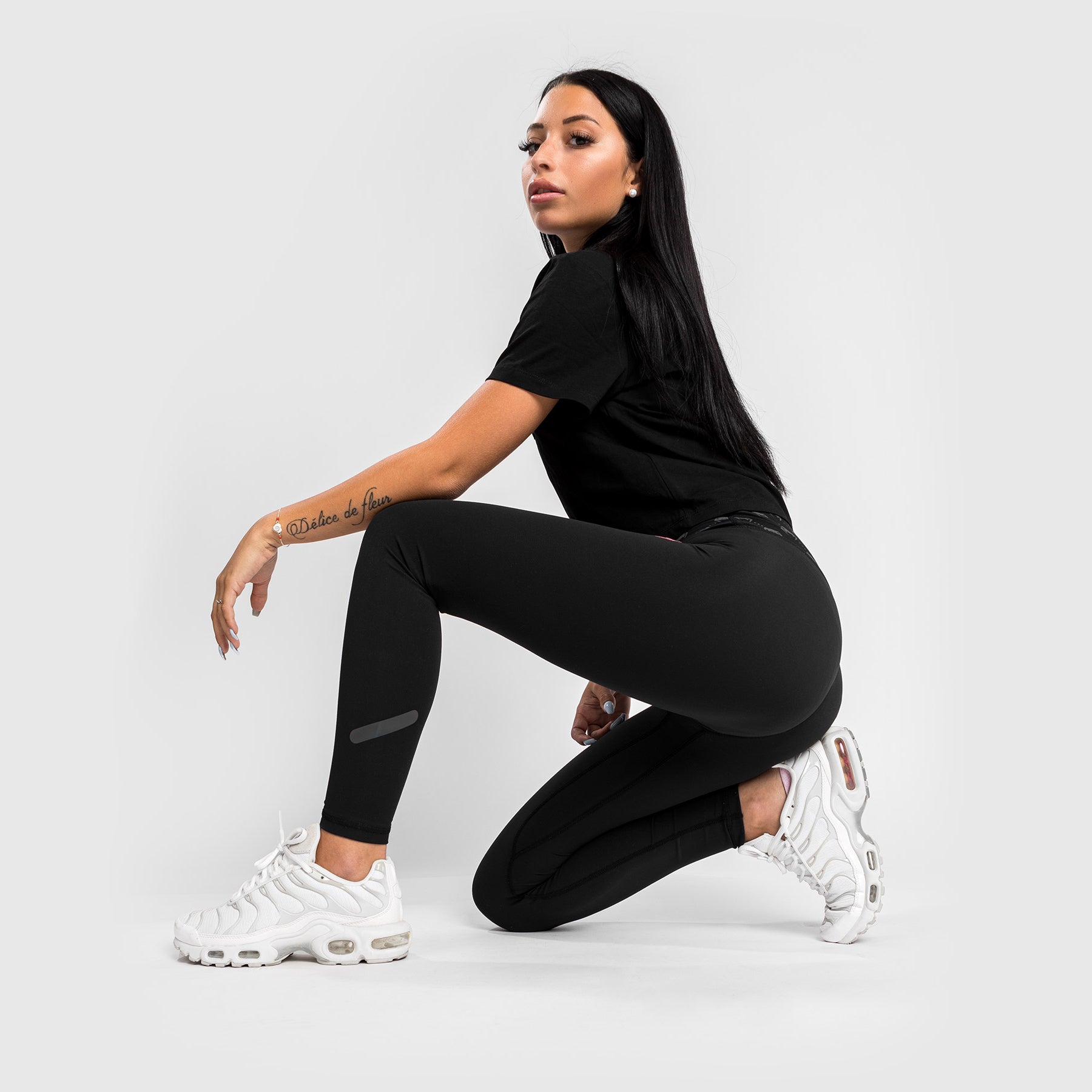 Legging 7/8 Venum Monogram - Pour Femme - Noir/Or Rose