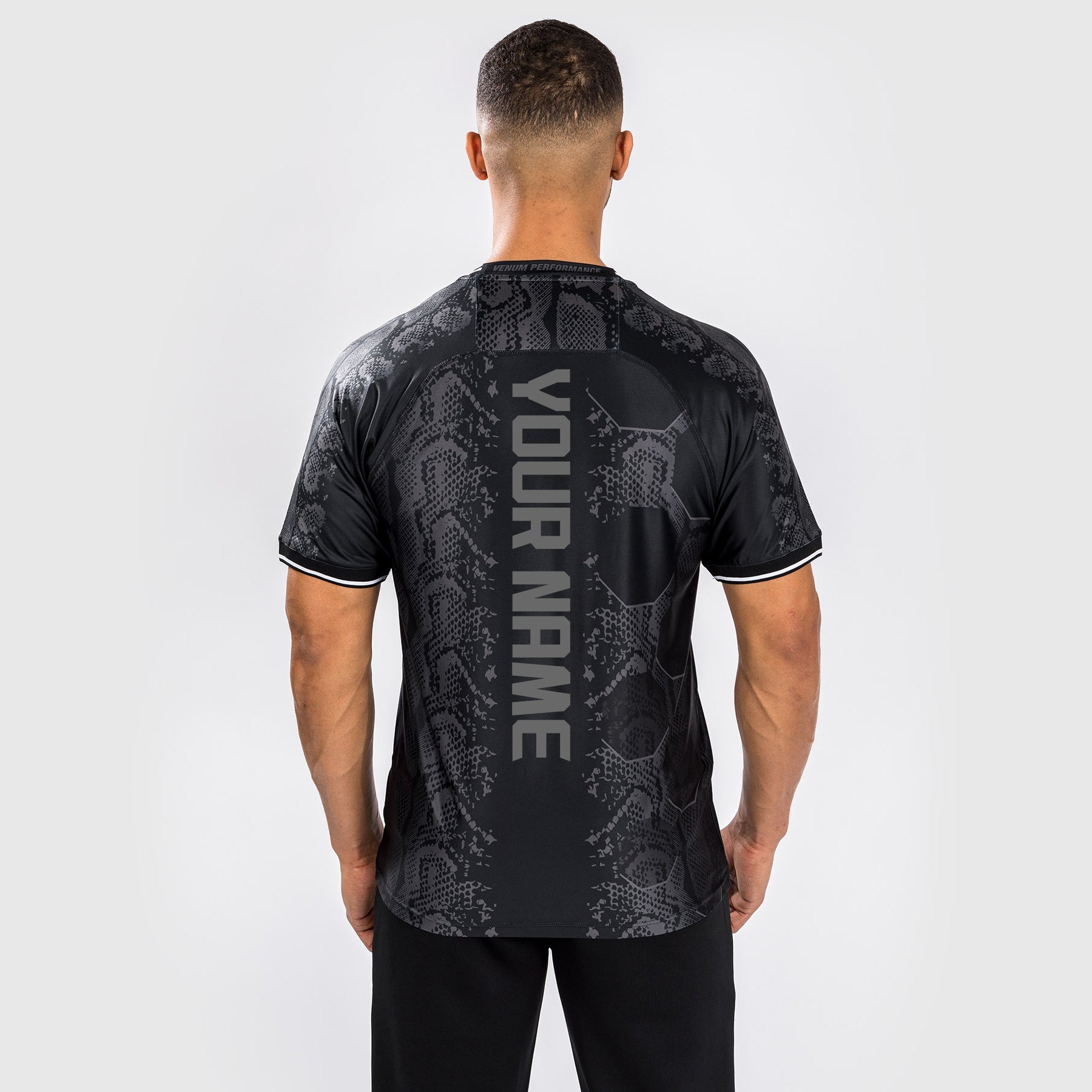 T-shirt Technique Personnalisé pour Hommes UFC Adrenaline by Venum Authentic Fight Night - Noir