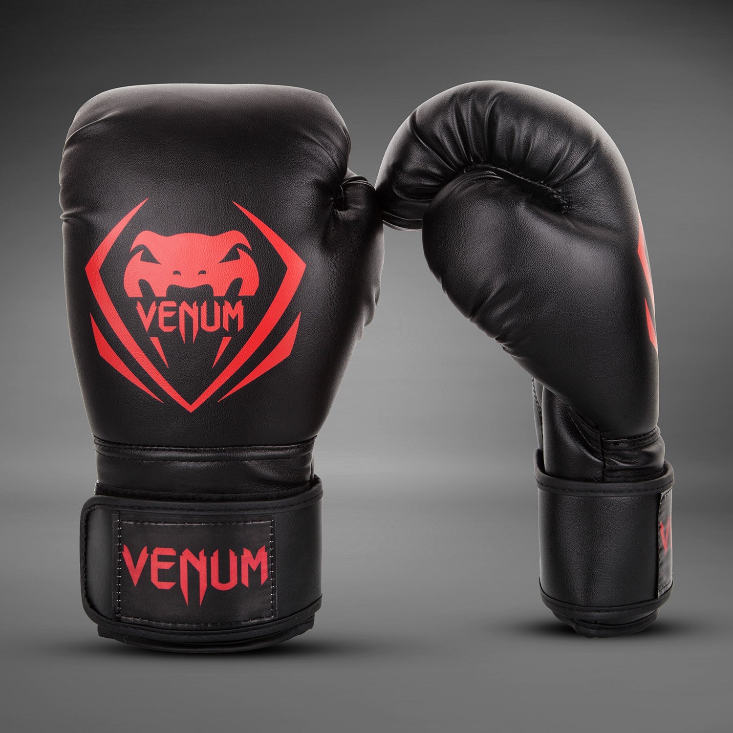 Gants de boxe Venum Contender - Noir/Rouge - Exclusivité