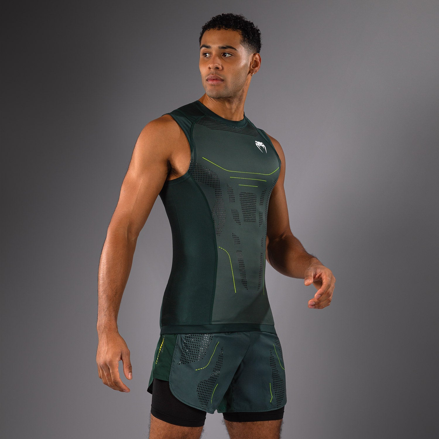 Rashguard Sans Manches Venum Technical 3.0 - Vert Forêt