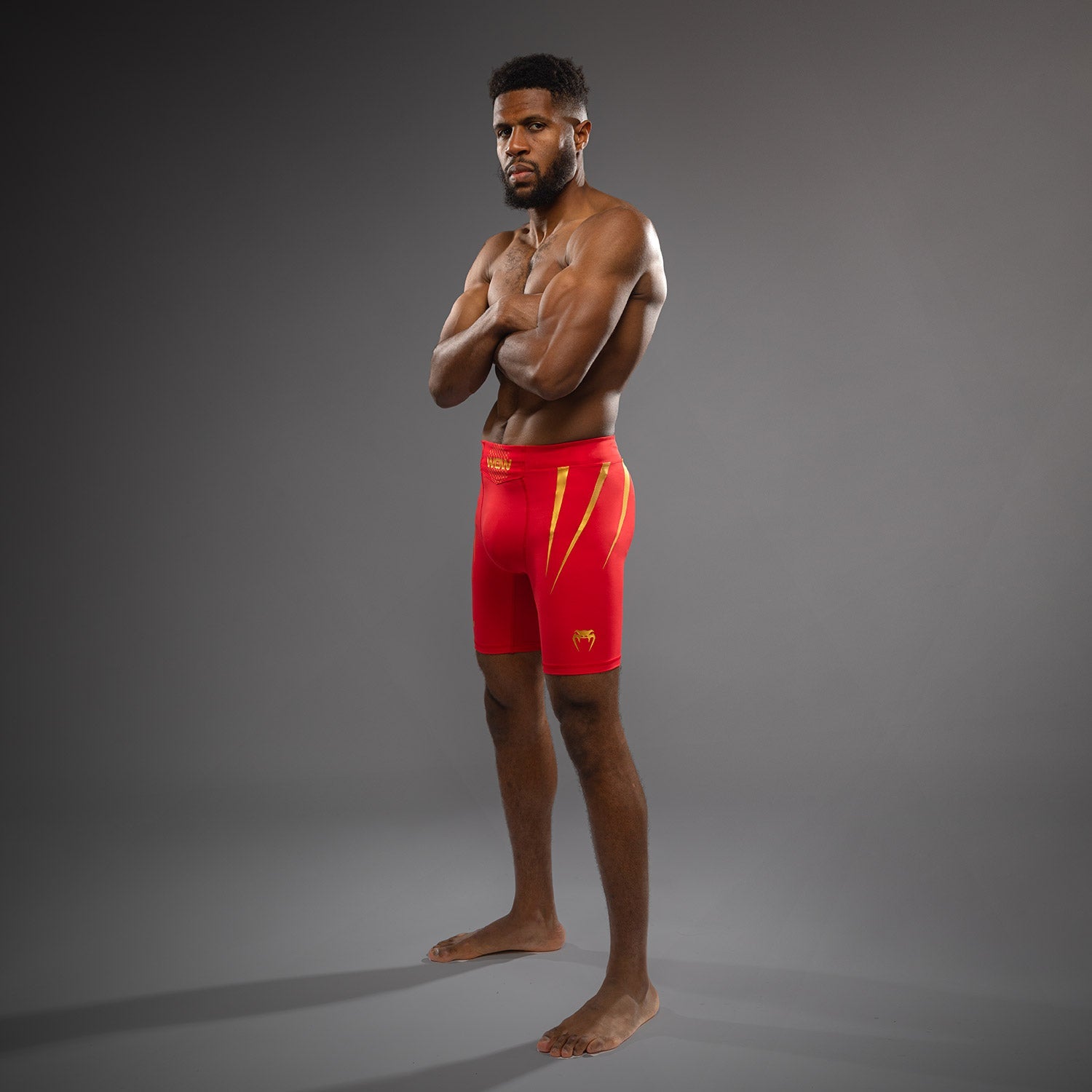 Short de Compression Venum x WOW FC - Rouge/Or