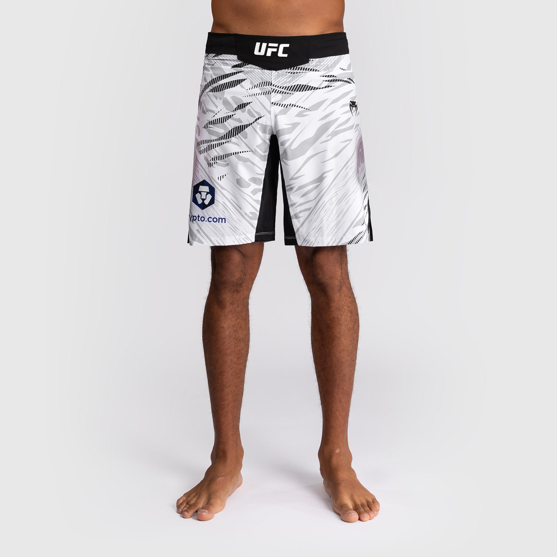 Shorts de Combat pour Hommes UFC Fusion by Venum Personnalisé Authentic Fight Night - Coupe Longue - Blanc