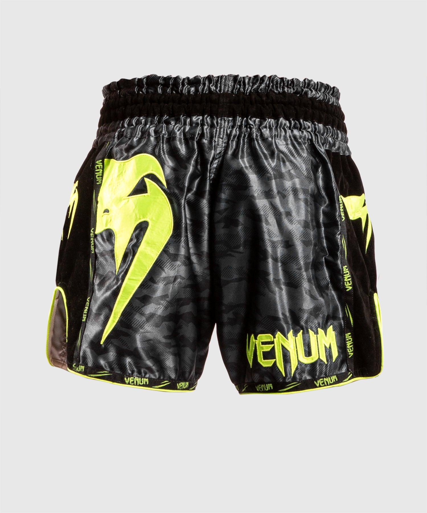 Short de Muay Thai Venum Giant Camo - Noir/Jaune