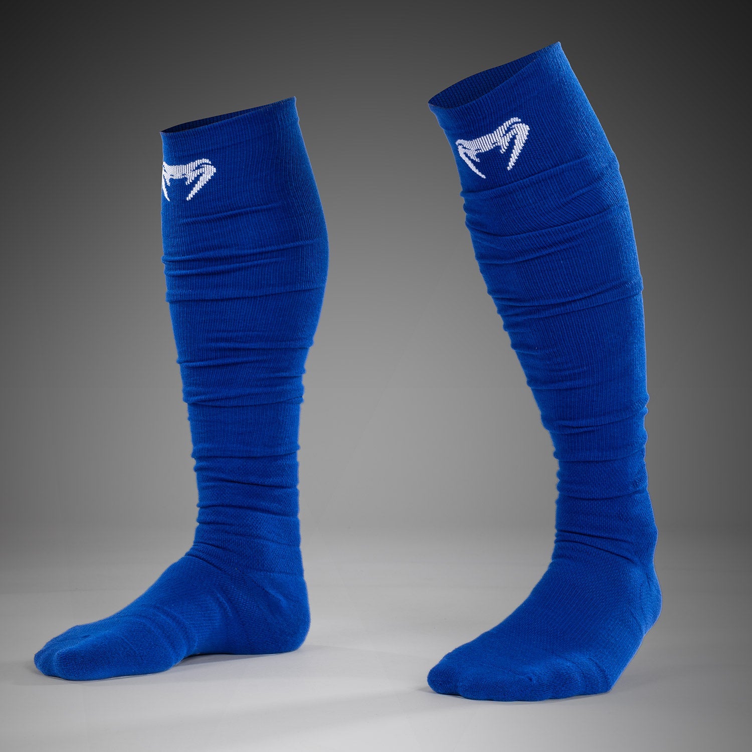 Chaussettes Longues Performance Venum Elite - Bleu Royal/Blanc