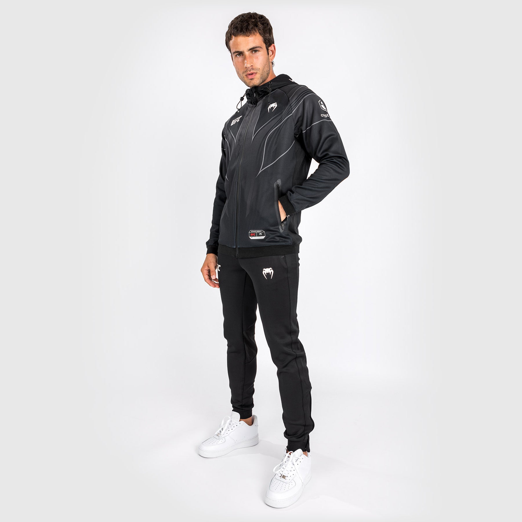 Sweat à capuche Walkout UFC Venum Authentic Fight Night 2.0 pour homme - Noir