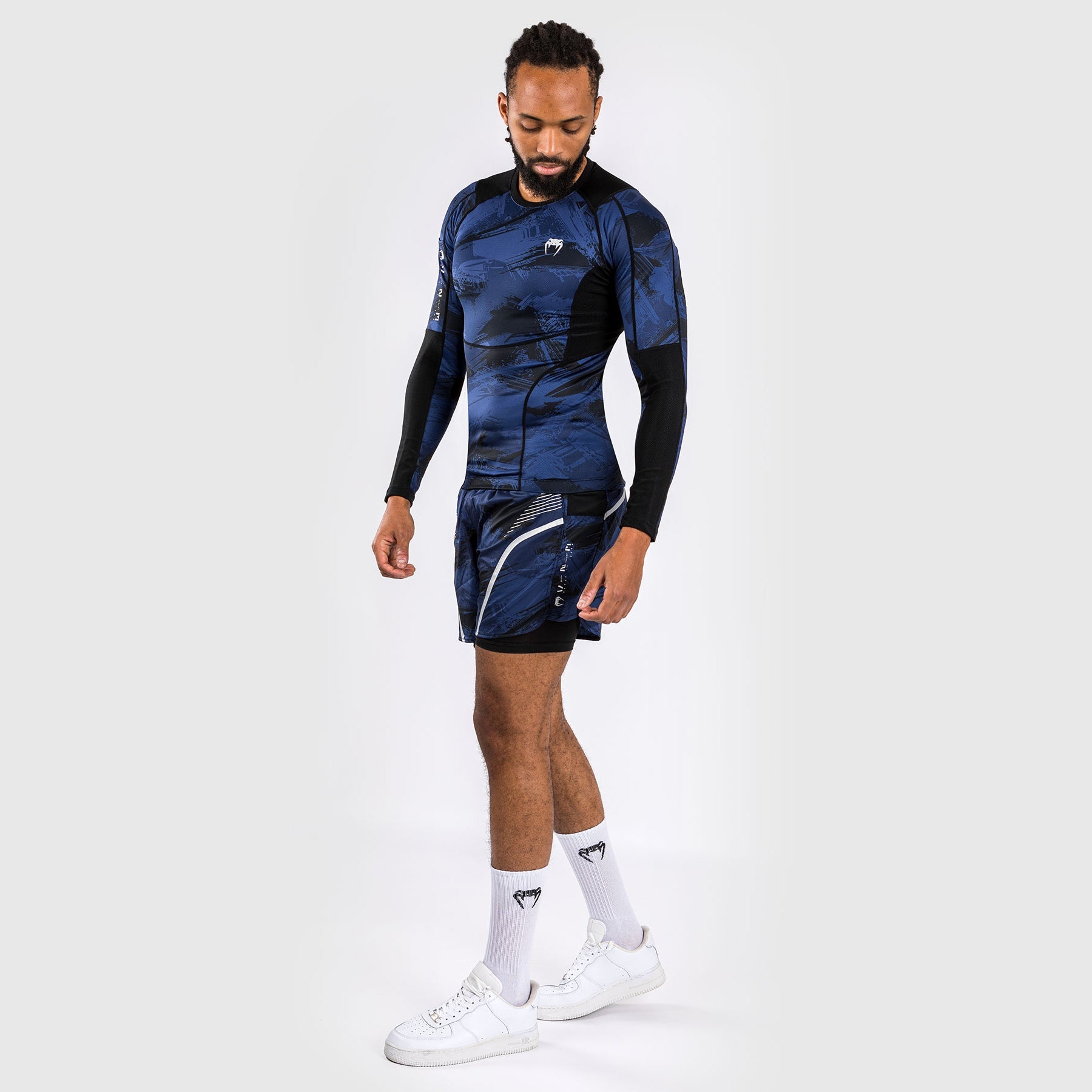 Rashguard à manches longues Venum Electron 3.0 - Bleu Marine