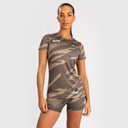 T-Shirt Dry-Tech pour Femmes UFC Adrenaline by Venum Fight Week - Desert Camo