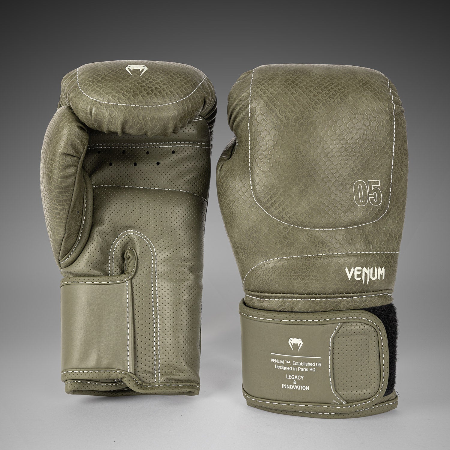 Gants de Boxe Venum Impact Evo Scales – Vert Armée
