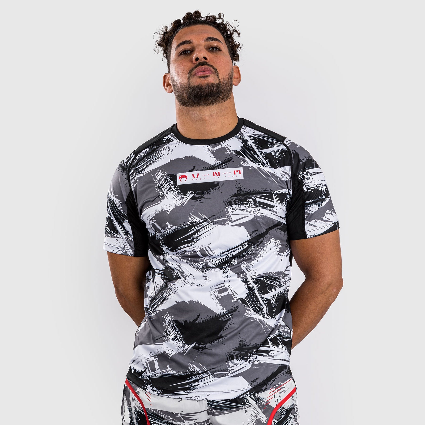 T-shirt Dry-Tech Venum Electron 3.0 - Gris/Rouge