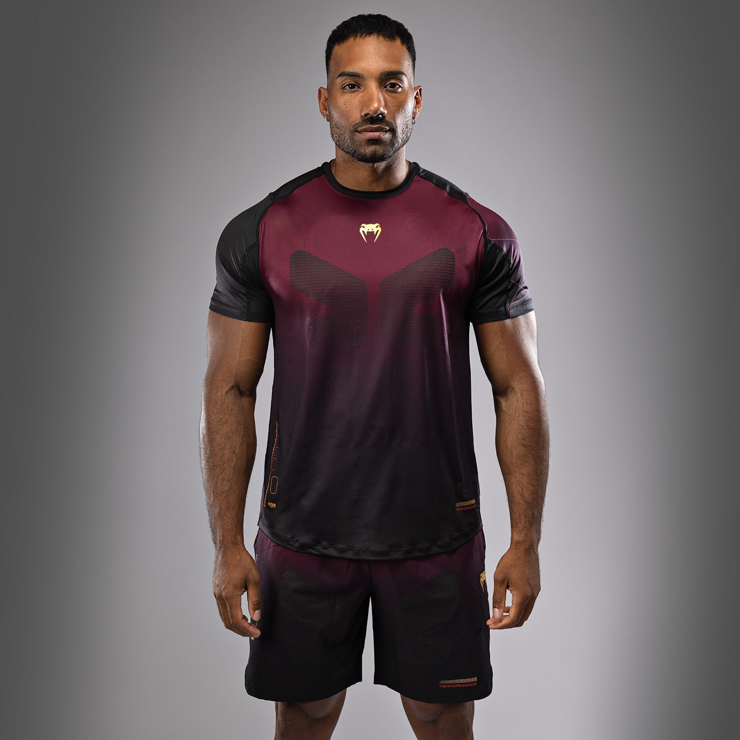 T-Shirt Dry-Tech Venum Tactical XT- Noir/Bordeaux/Or