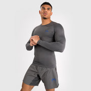 Rashguard à manches longues pour hommes Venum Contender - Gris