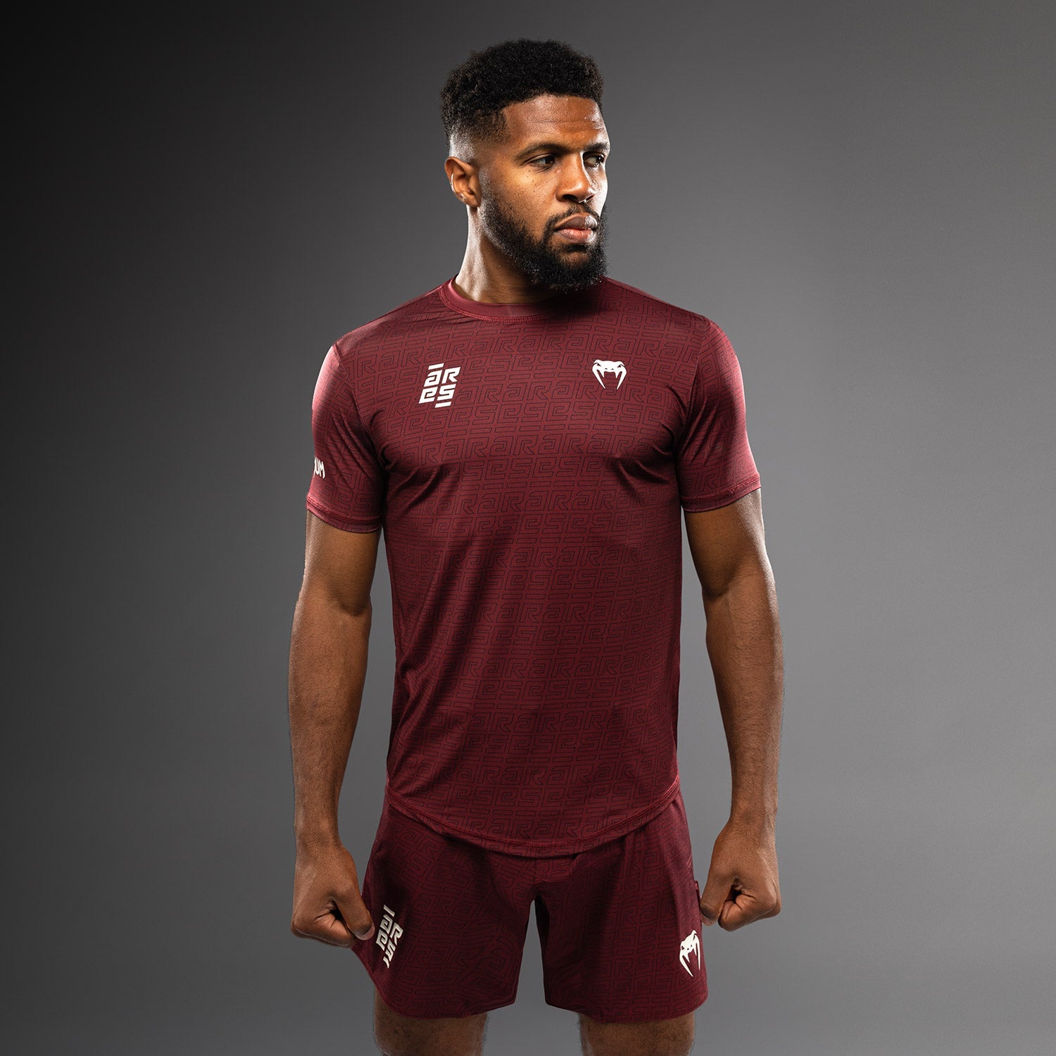 T-shirt Dry-tech pour Hommes Venum x Ares - Bordeaux