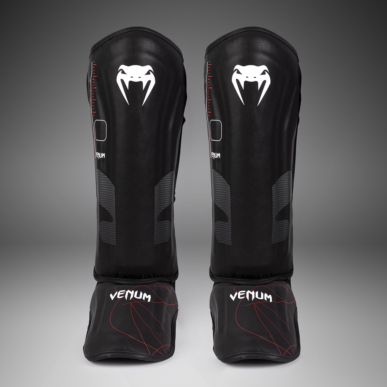 Protège-Tibias Venum Tactical XT- Noir/Rouge Feu