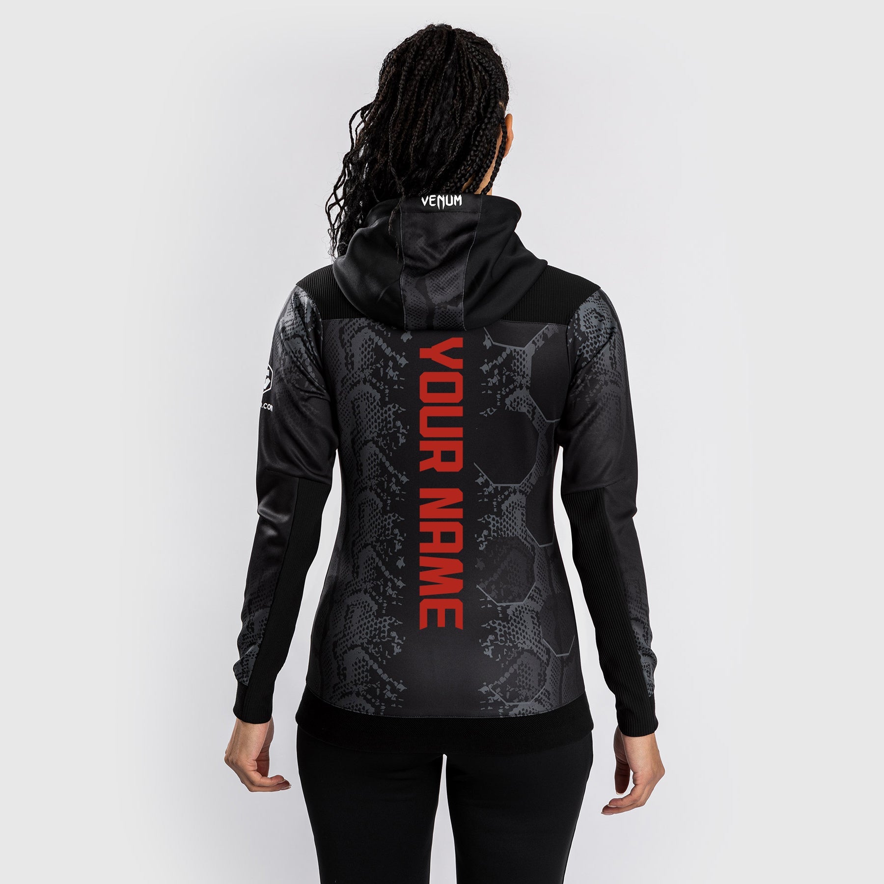 Veste à Capuche Personnalisée pour Femmes UFC Adrenaline by Venum Authentic Fight Night - Noir