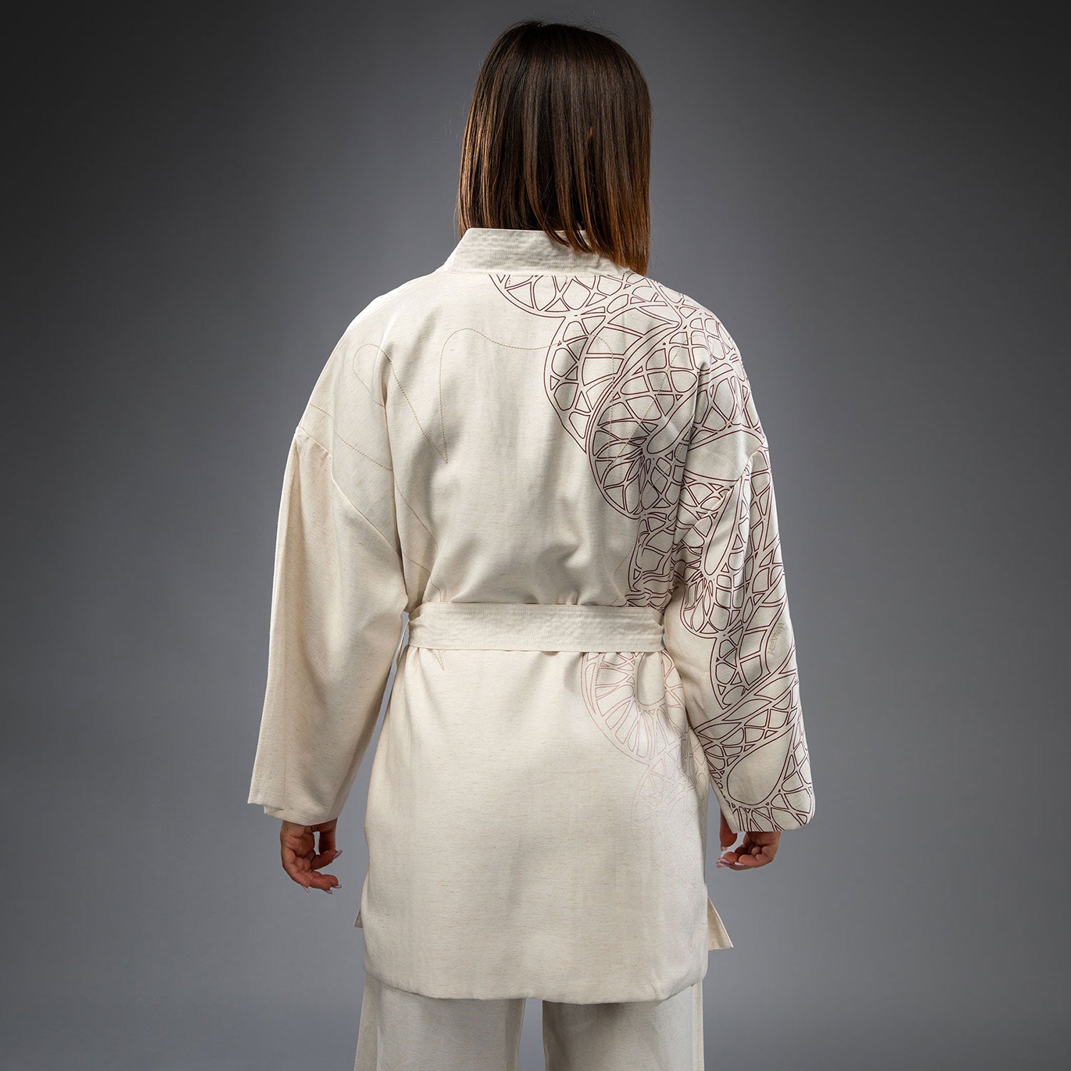 Veste pour Femmes Venum Serpenti – Ivoire/Bordeaux