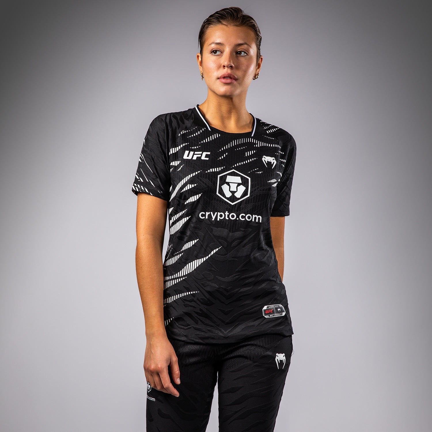 T-shirt Dry-Tech pour Femmes UFC Fusion by Venum Authentic Fight Night - Noir
