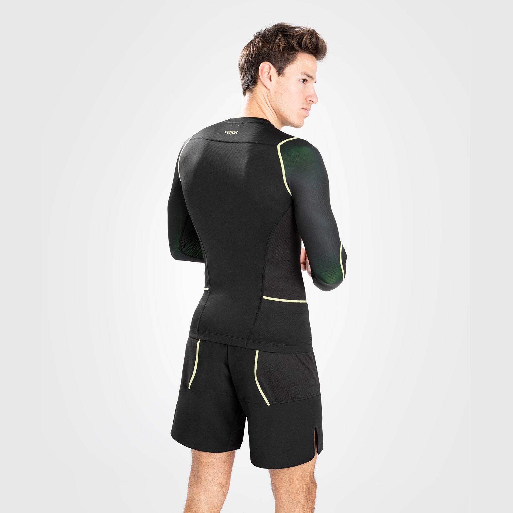 Rashguard Hommes - Manches longues Venum Fusion 2.0  - Noir/Jaune