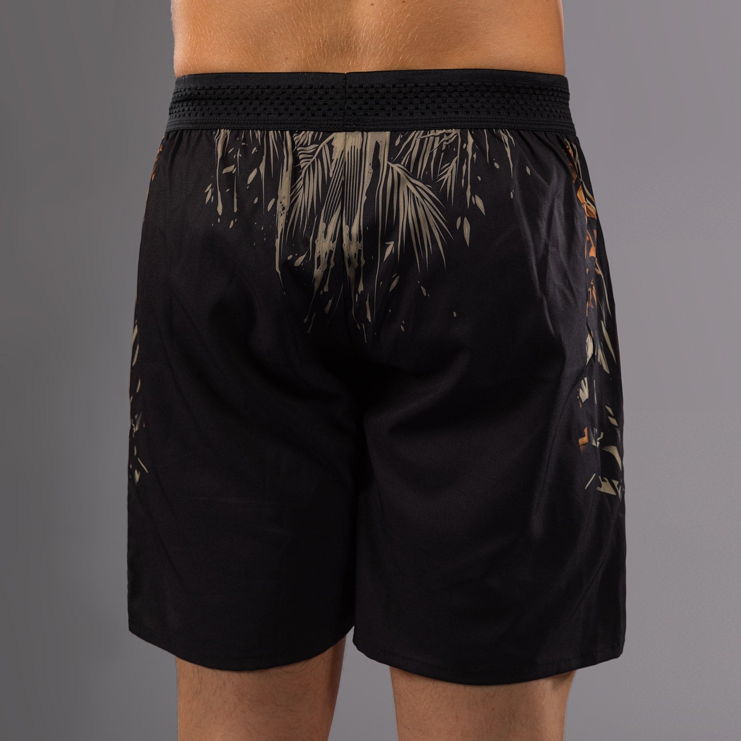 Short d'entraînement Venum Tiger pour Hommes - Noir/Orange Néon