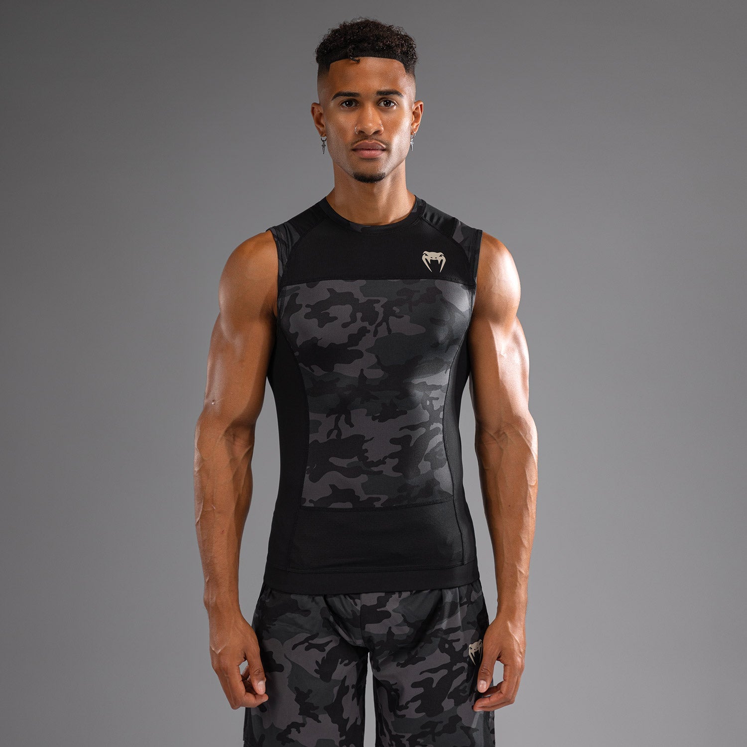 Rashguard sans Manches Venum G-Fit Air pour Hommes - Camo Urban
