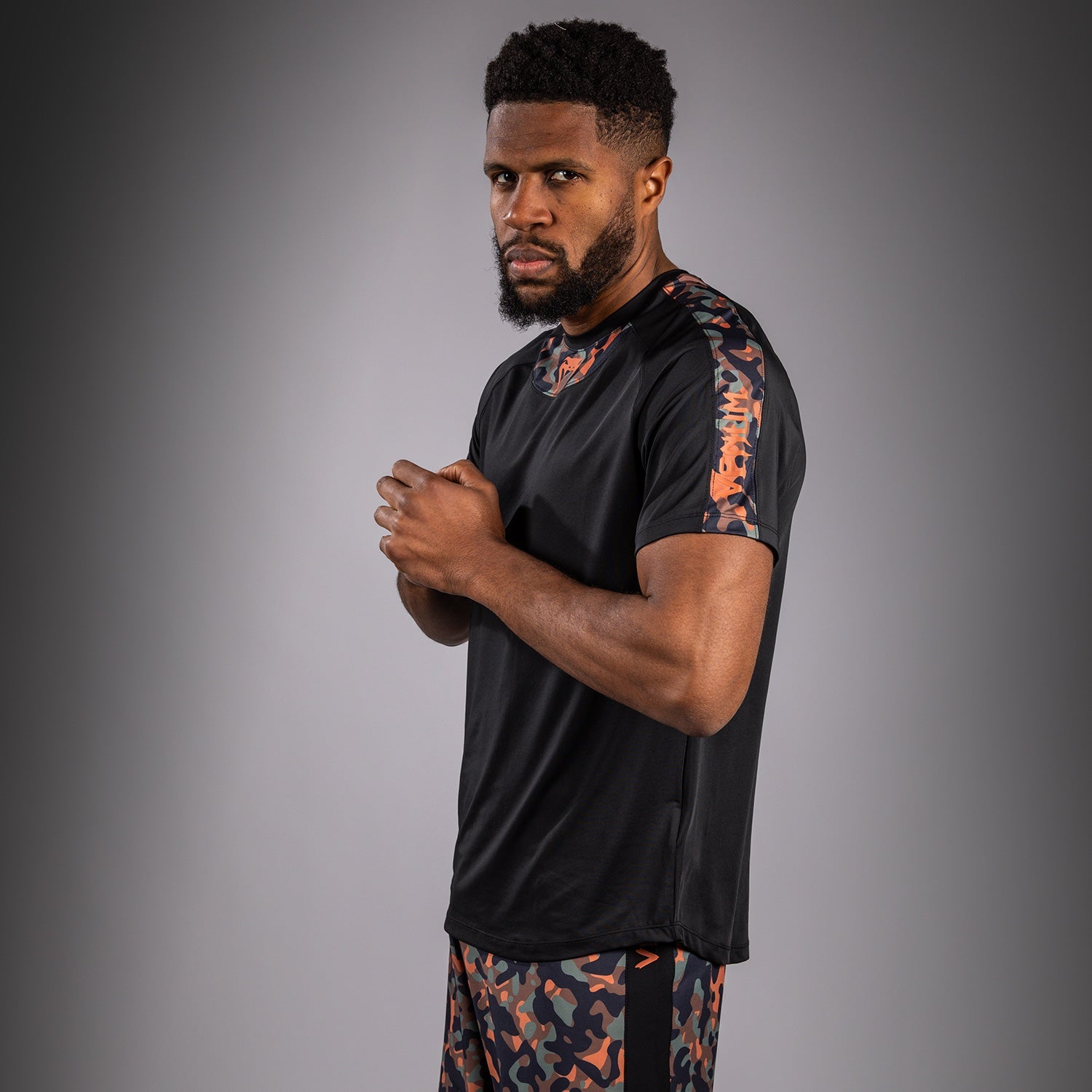 T-shirt Dry-Tech Venum Jungle Ops - Noir/Camouflage Kaki