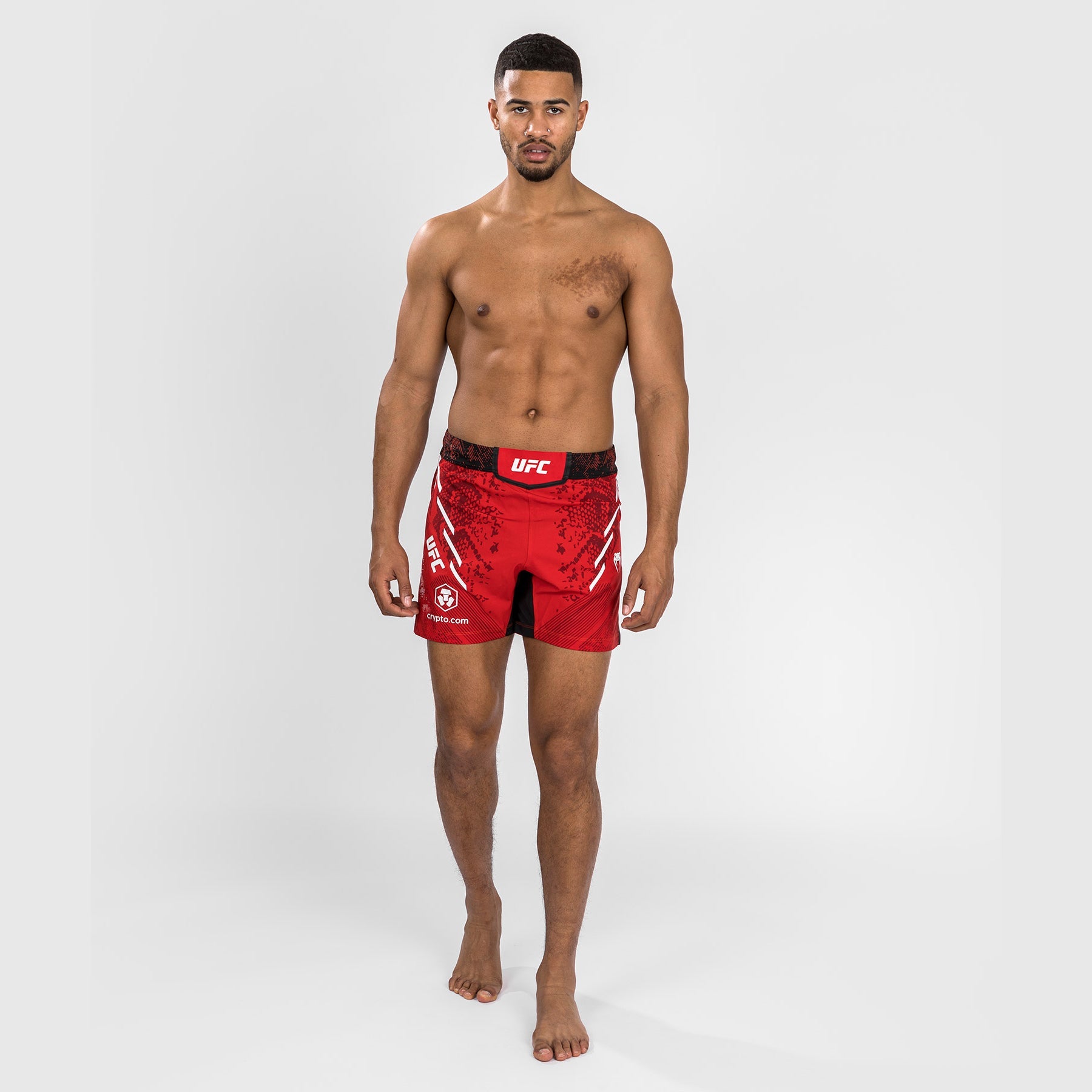 Short de combat personnalisé Coupe courte pour Hommes UFC Adrenaline by Venum Authentic Fight Night – Rouge