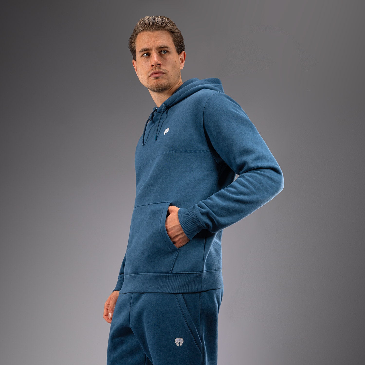 Sweatshirt à capuche Venum Silent Power - Bleu Paon