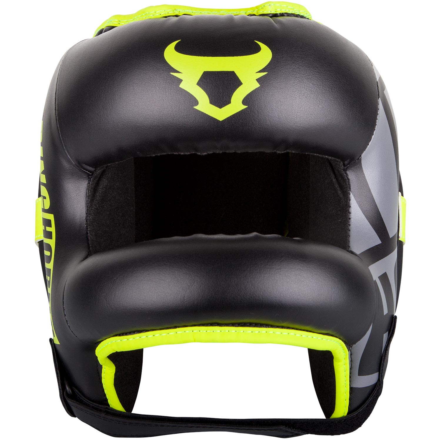 Casque de boxe Ringhorns Nitro - Noir/Jaune Fluo