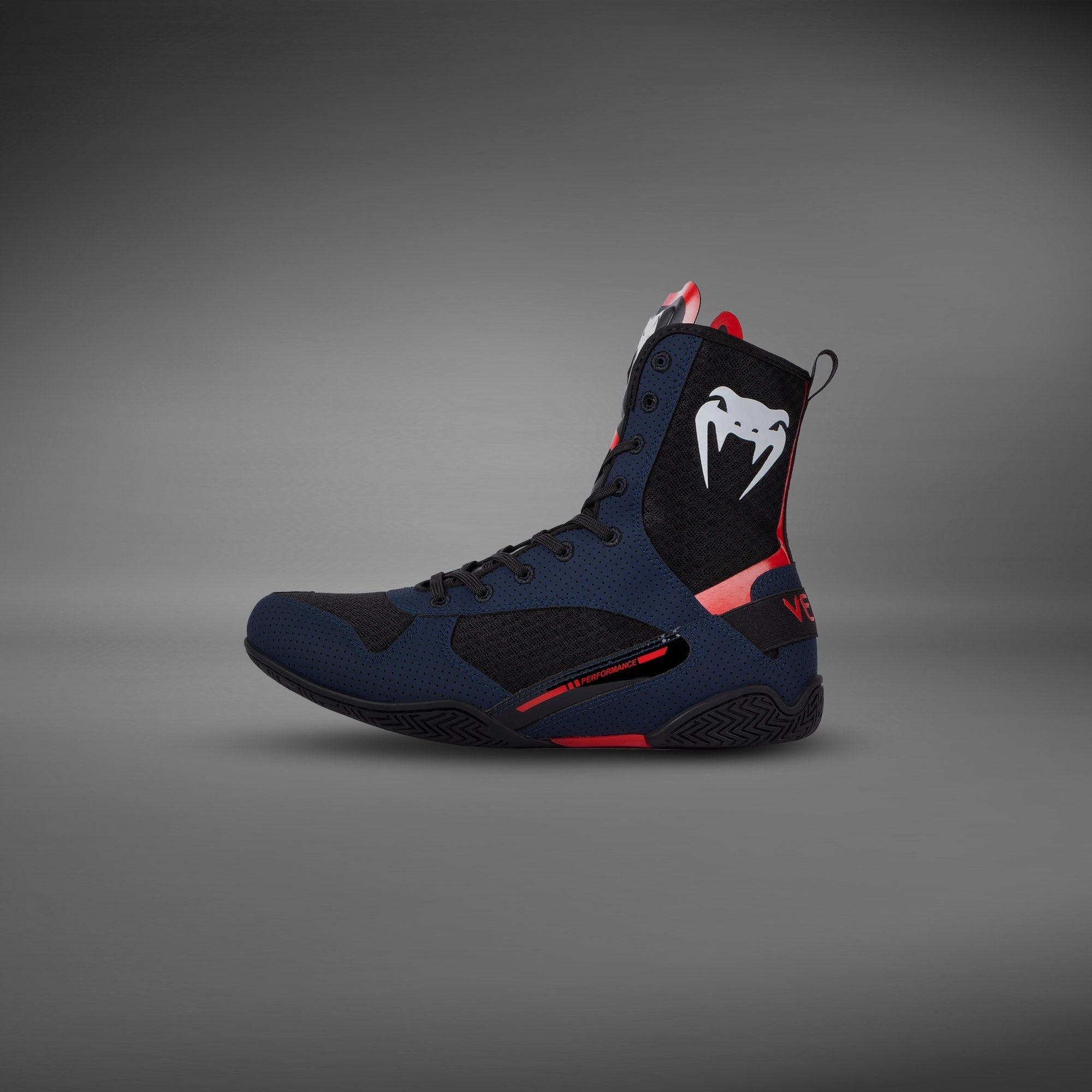 Chaussures de Boxe Venum Elite - Bleu Marine/Noir/Rouge