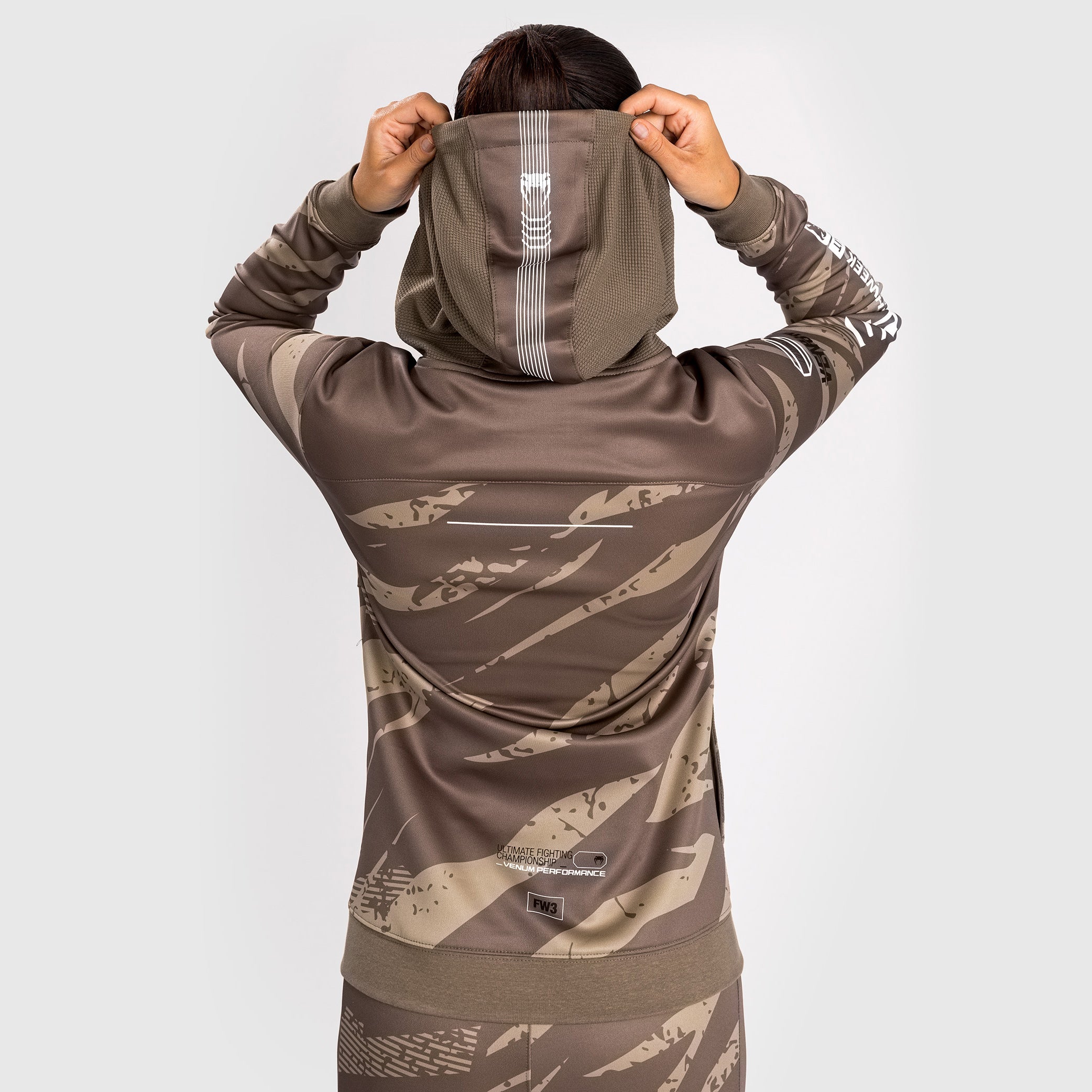 Veste À Capuche Zippé pour Femmes UFC Adrenaline by Venum Fight Week - Desert Camo