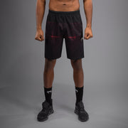 Short d'entraînement Venum G-Fit Air pour Hommes - Noir Profond/Rouge Feu